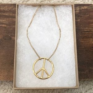 Vanessa Mooney Peace Sign Necklace